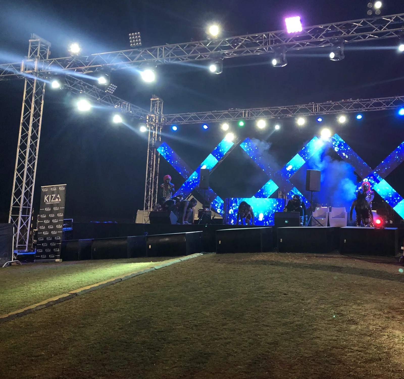 Big Grill stage at night