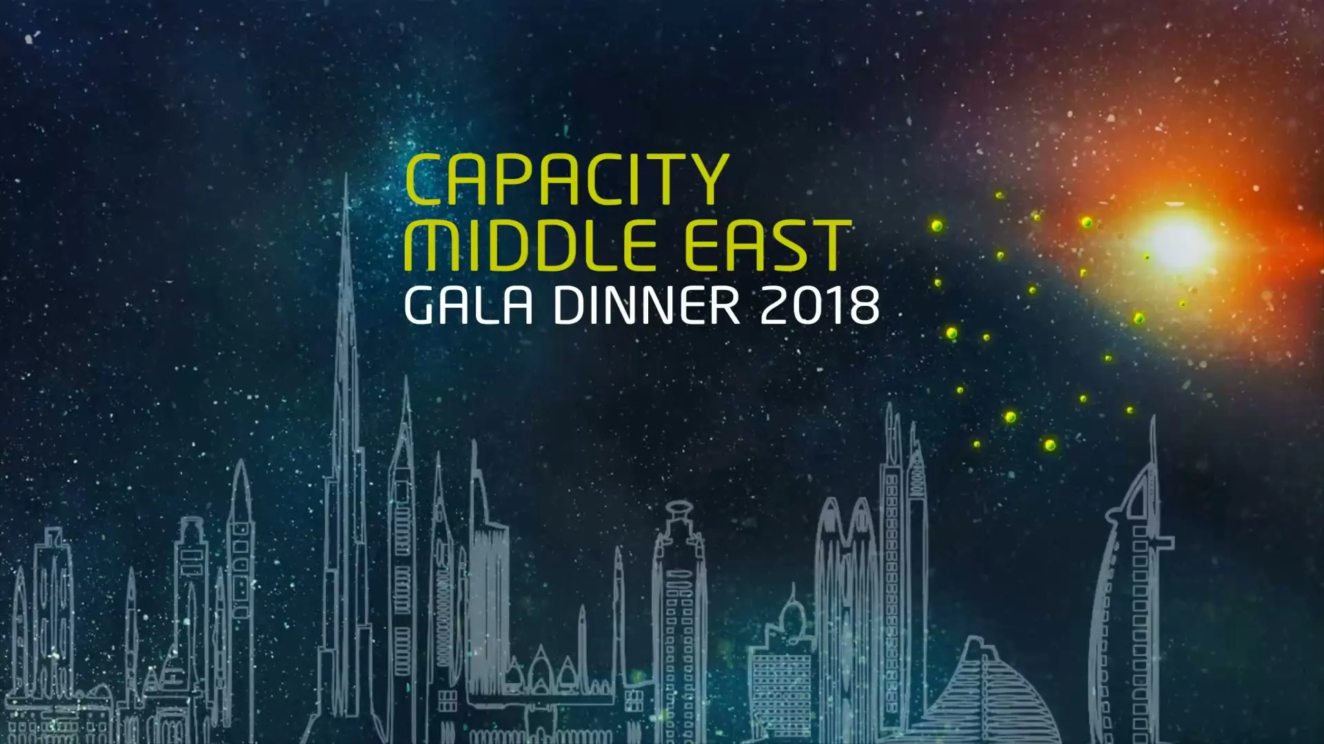 Capacity Middle East: the gala dinner title artwork