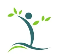 A route not taken: a figure with its arms up and leaves growing.
